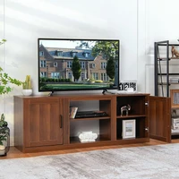 58 Inches TV Stand with 2 Cabinets for 65-Inch TV  Tv Stand Living Room Furniture Storage Cabinet