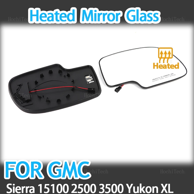 

Heating Side Mirror Glass Lens Door Wing Rear View Mirror Glass for GMC Sierra Yukon XL 1500 2500 3500 2003-2007 Accessories