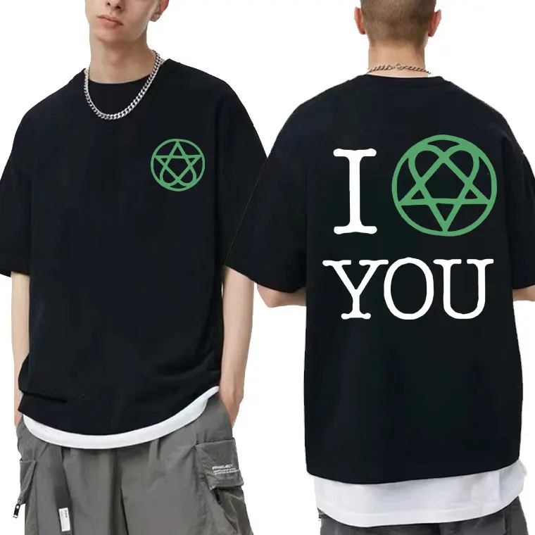 

I Love You Opium Double Sided Print T Shirt Men Women Hip Hop O Collar Tupac T-shirt Mens Casual Loose Tees Playboi Carti Tshirt