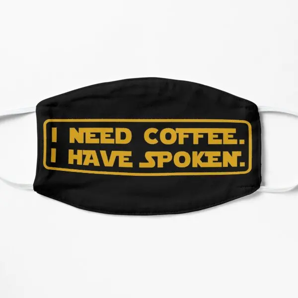 

I Need Coffee I Have Spoken Flat Printing Face Mask Health Mouth Washable Pattern Sport Cartoon Haze Anti Dust Unisex Fashion