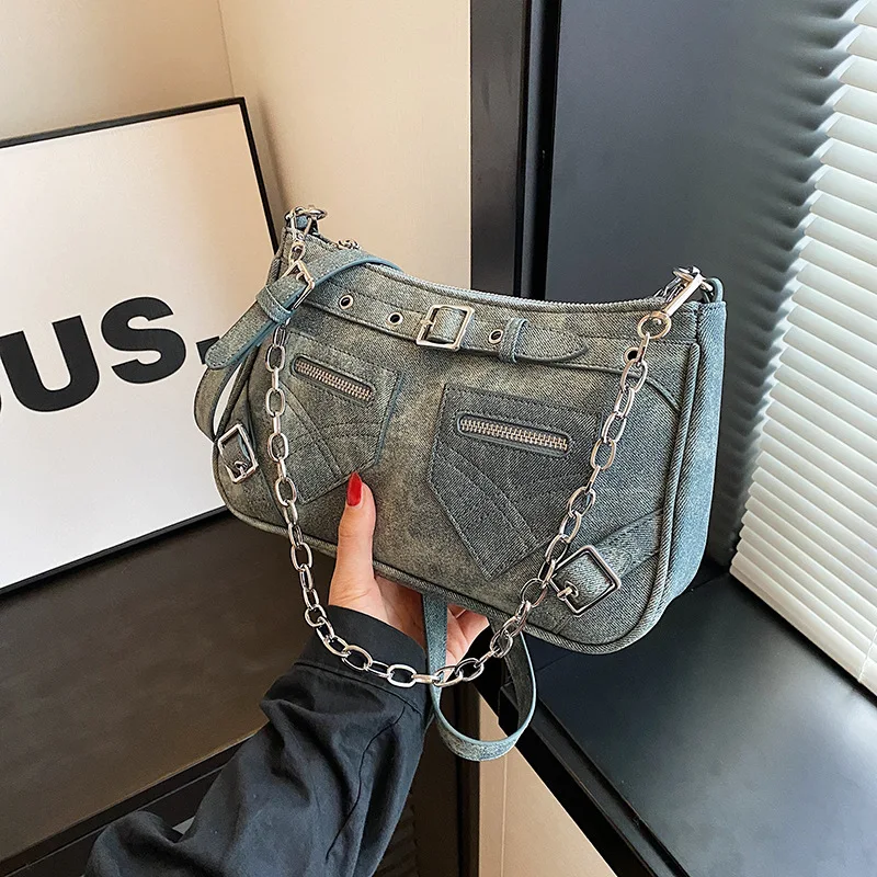 

Новинка 2023, женская сумка через плечо для женщин, Женская дорожная дизайнерская Роскошная брендовая сумка на цепочке