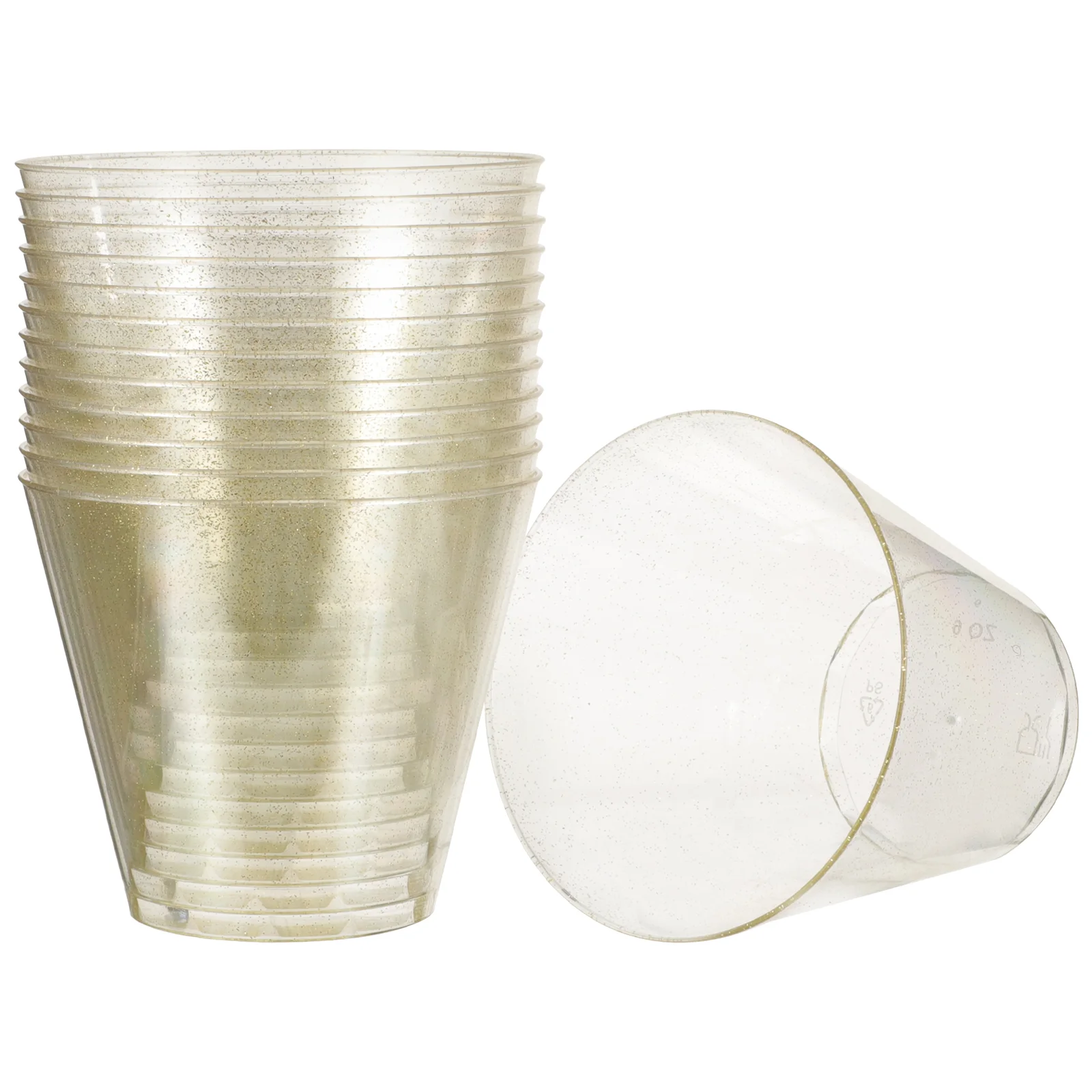 

25Pcs Disposable Water Cups Glitter Beverage Cups Party Juice Cups Decorative Party Cups