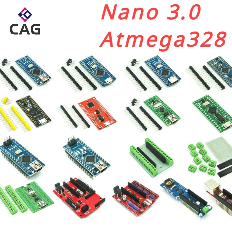 Плата arduino Nano 3 0 Atmega328 для контроллера плата модуля WAVGAT макетная без USB V3.0