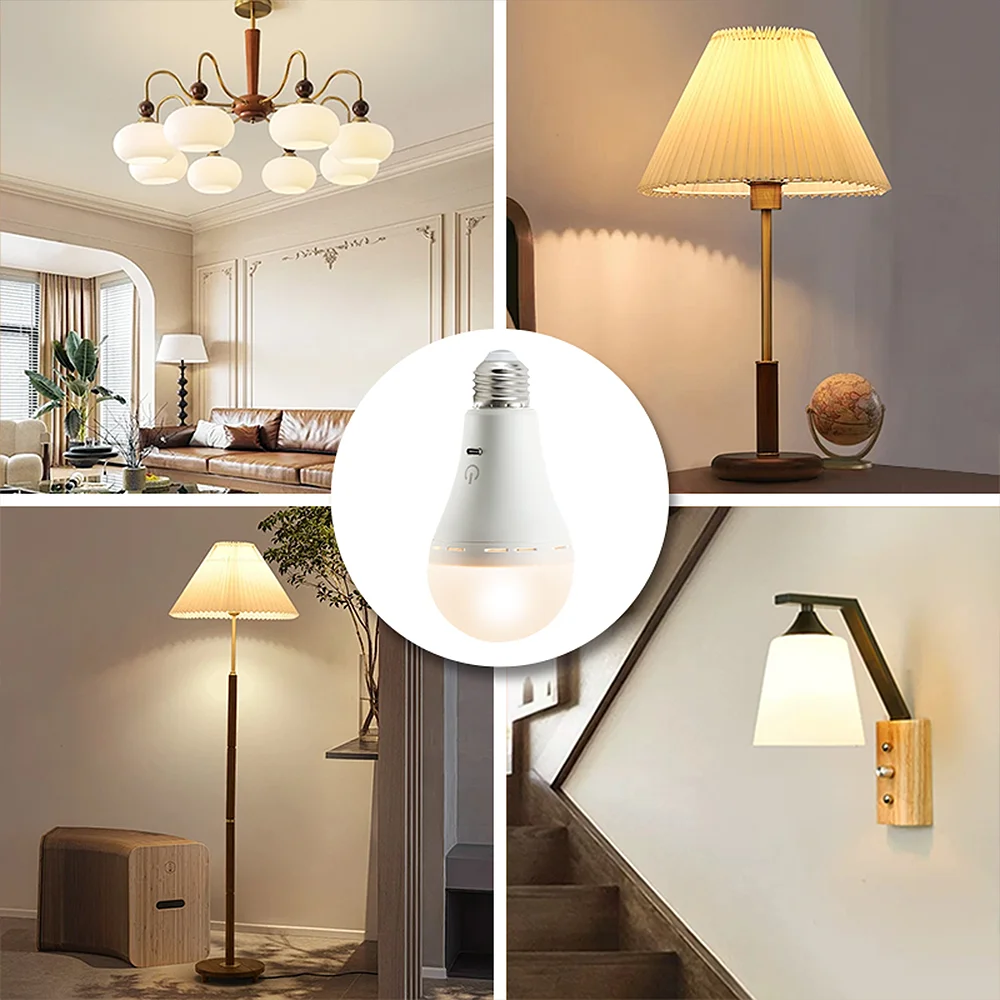 Перезаряжаемые лампочки с пультом дистанционного управления 3-цветное изменение