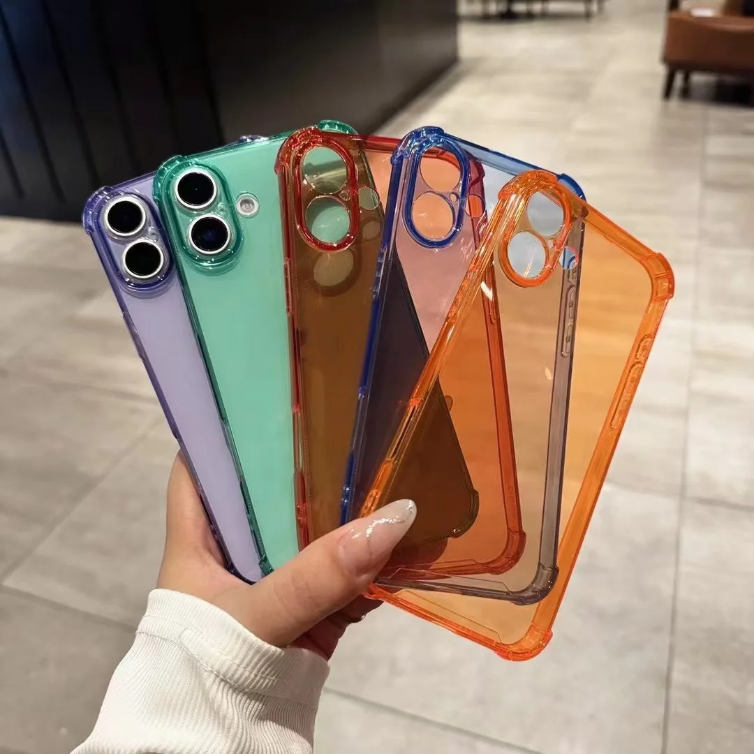 Противоударный прозрачный чехол с подушкой безопасности для iPhone 16 15 14 13 12 11 XSMAX XR