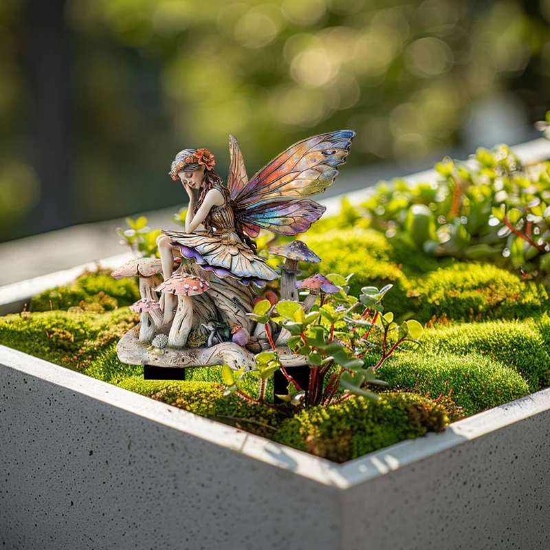 1 шт. сказочный богемный грибной садовый кол миниатюрная модель украшение для