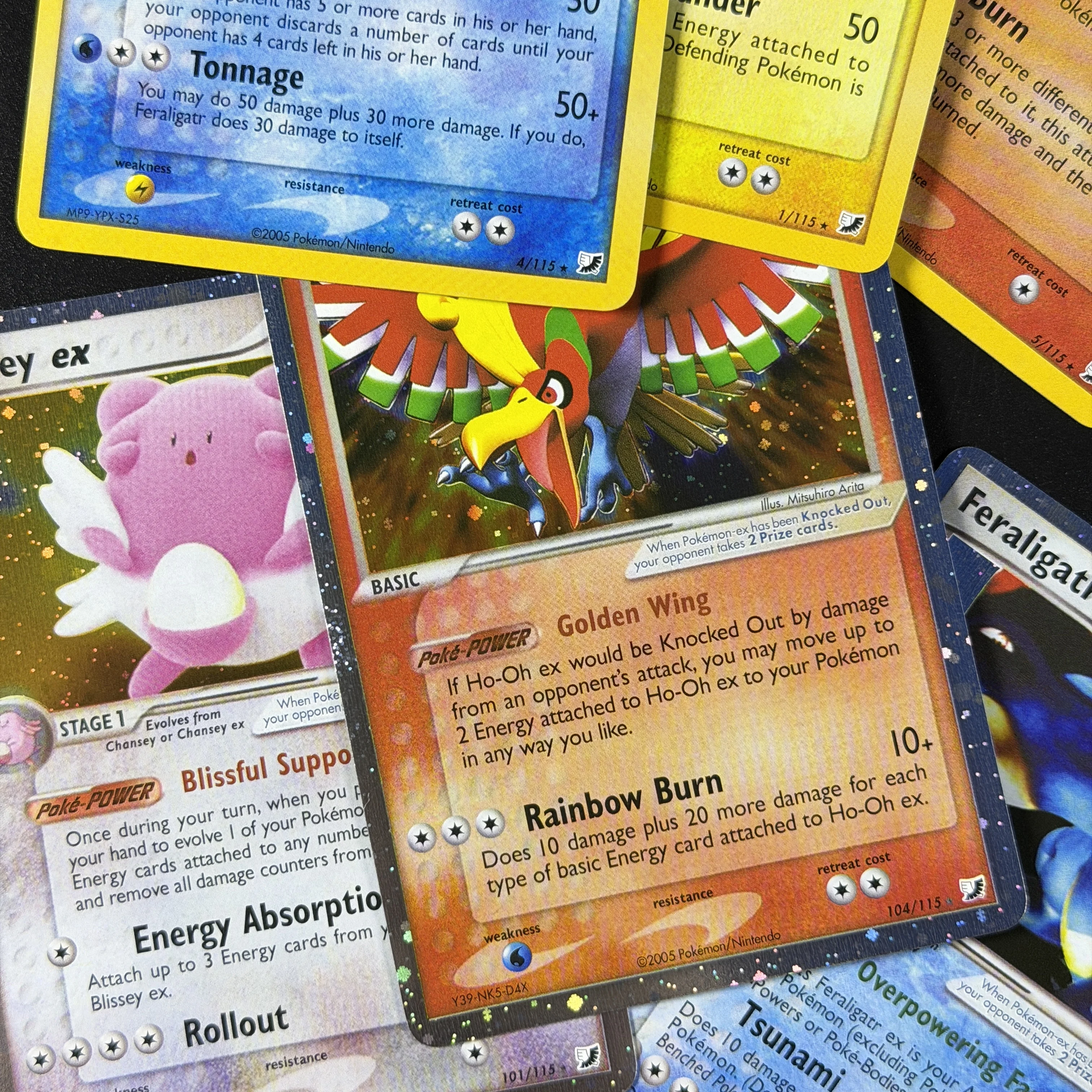 Фото Набор коллекционных карт PTCG (55 шт.): EX Unseen Forces/Gym Heroes/Gym Challenge, винтажные прокси-карты с Мьютой, Блейном, Венузавром, Генгаром №4