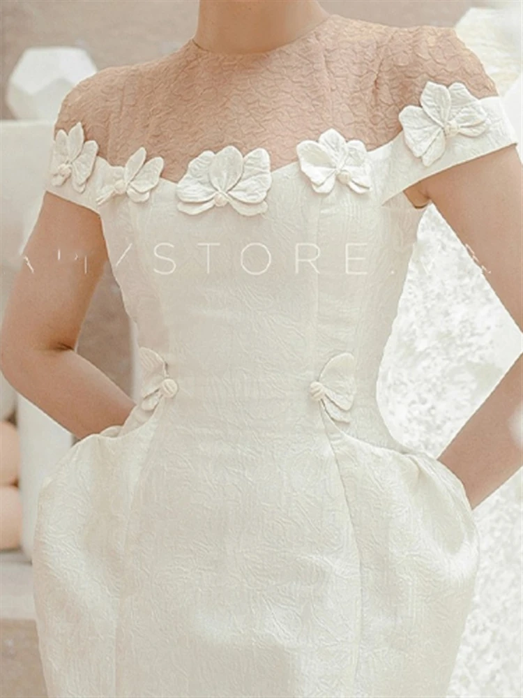 Женское винтажное платье с вышивкой элегантное облегающее Сетчатое