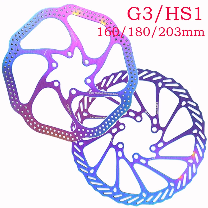 

G3 HS1 Disc Brakes For Bicycle Mtb Hydraulic Mechanical Brake Rotor Mountain Road Bike 160 180mm 203mm Vtt Bmx Caliper Rainbow