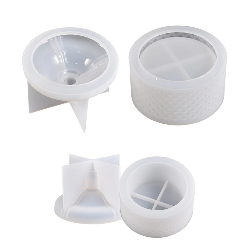 

Rhombic Box Mold Jewelry Silicone Mold for Making Jewelry Box Candy Jar