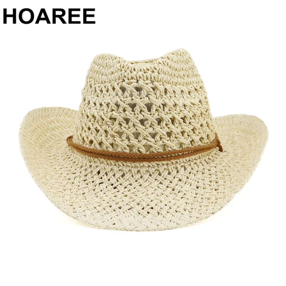 HOAREEE Ковбойская шляпа из соломы |