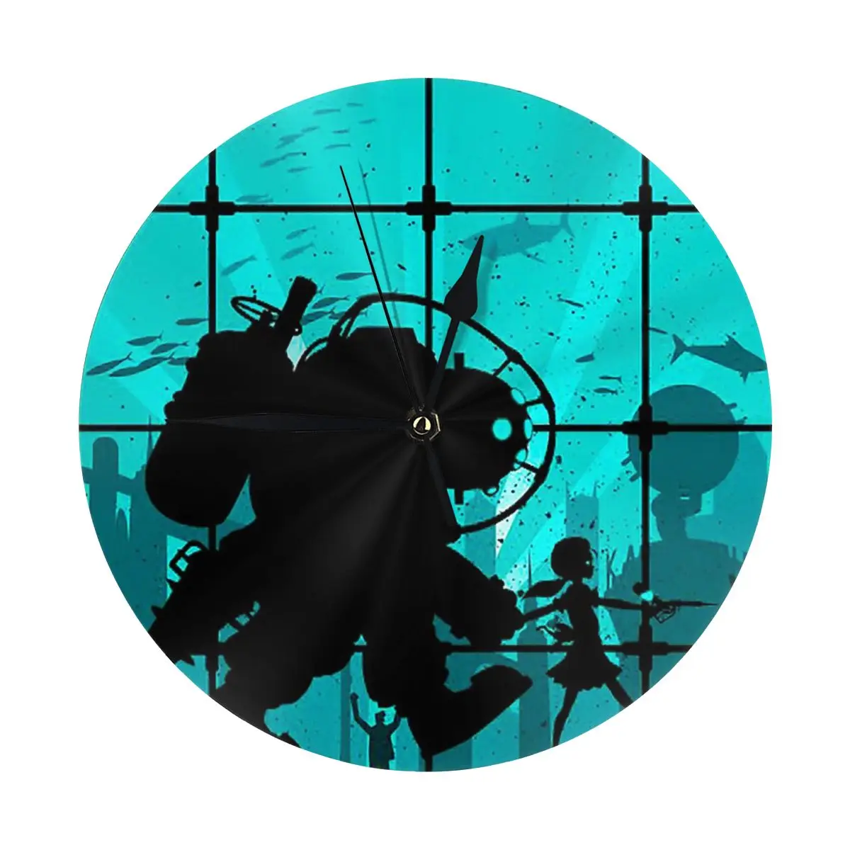 Bioshock (большой папа) настенные часы украшение для комнаты круглые необходимые