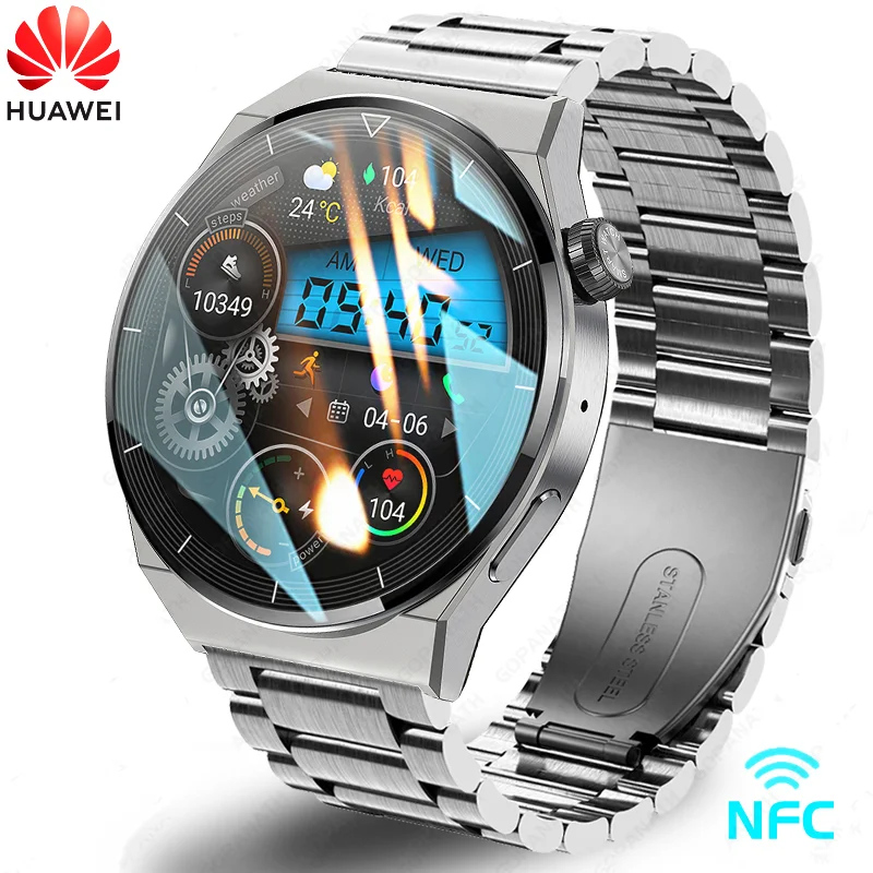

HUAWEI Watch GT3 Pro Smart Watch for Men NFC Waterproof Sport Fitness Tracker Bluetooth Call Smartwatch for Apple Xiaomi Phone
