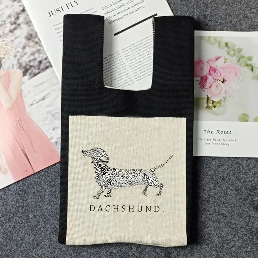 Сумка-тоут на запястье с узелком вязаный крючком Женский кошелек для мелочи