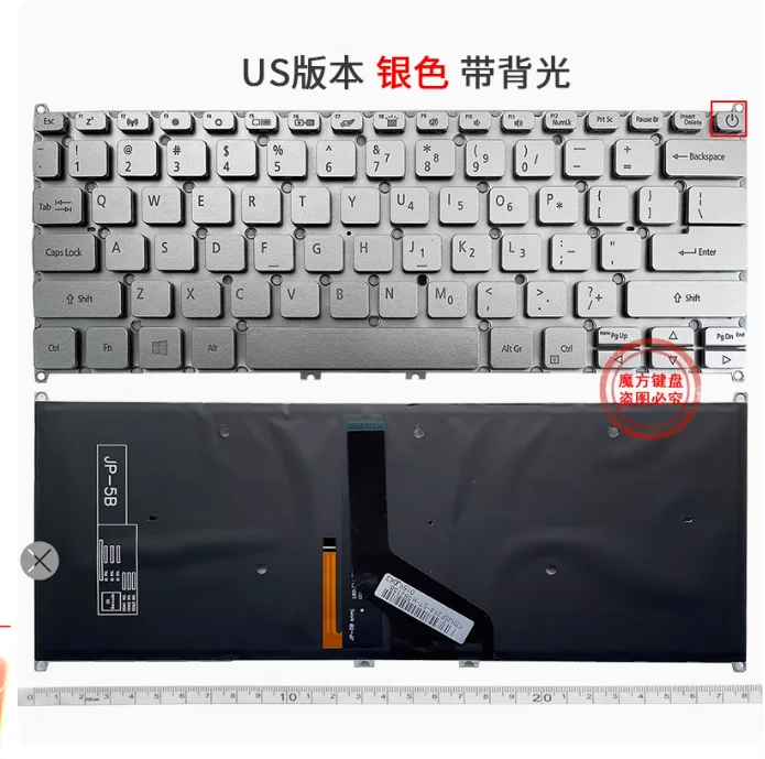Новинка для ACER TravelMate TMX45-51 TMP414-51G P614 N20H4 N18P6 клавиатура США с серебряной подсветкой