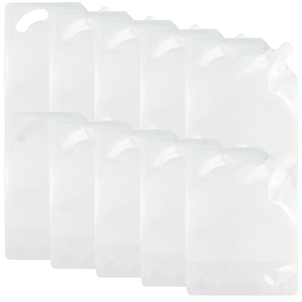 

10Pcs Dry Bags Snack Bags Nozzle Bags Nut Bags Clear Packing Bags with Nozzle
