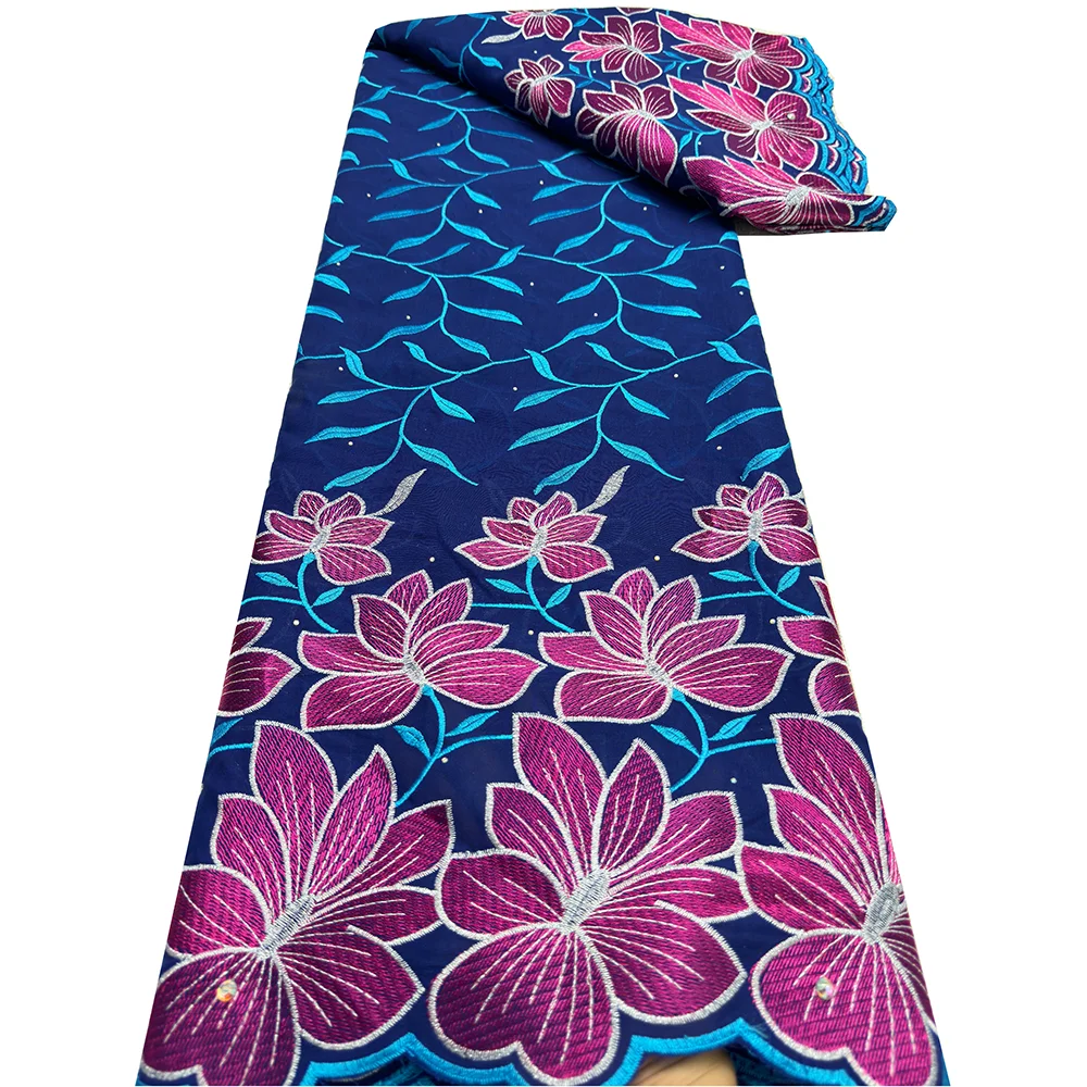 Высококачественная полиэфирная кружевная ткань PGC 2024 нигерийский африканский