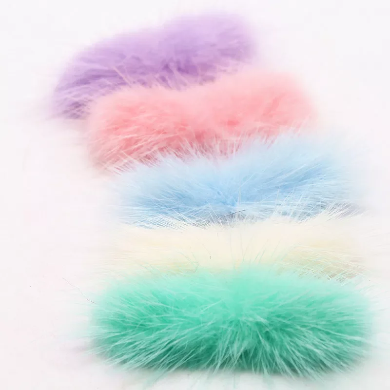 

Fur Pompoms Bowknot 2-3cm*6-7cm Bow Tie Mink Pom Poms Soft Pompon DIY Hair Accessories Decor Clothing Hats Supplies
