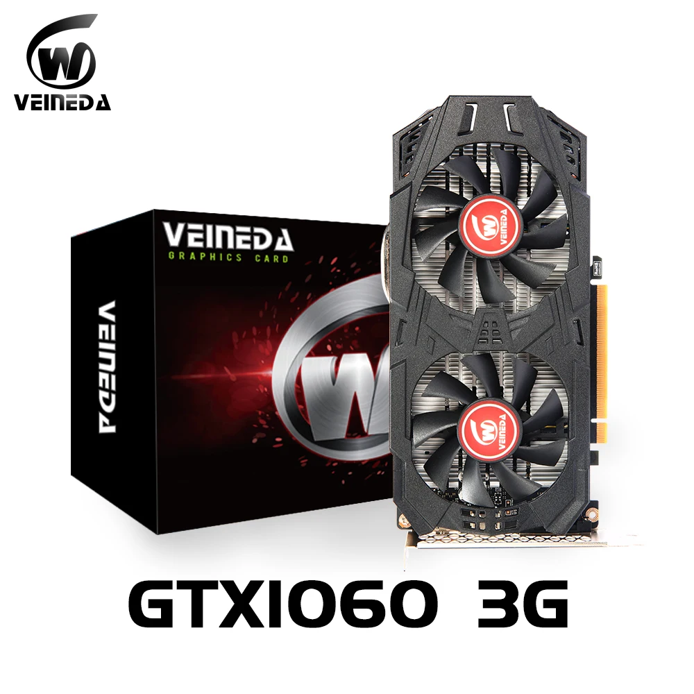VEINEDA GTX1060 6GB 192Bit GDDR5 Graphics Cards for nVIDIA VGA Geforce