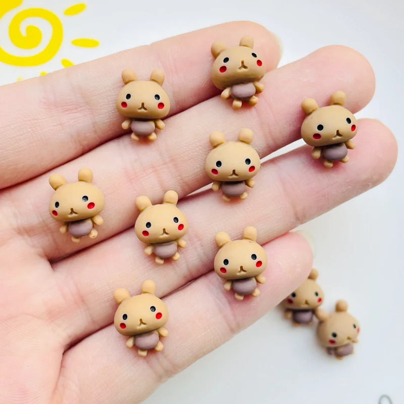 20 шт. новый милый мини-кролик из смолы 13*10 мм фотоальбом Kawaii DIY украшения