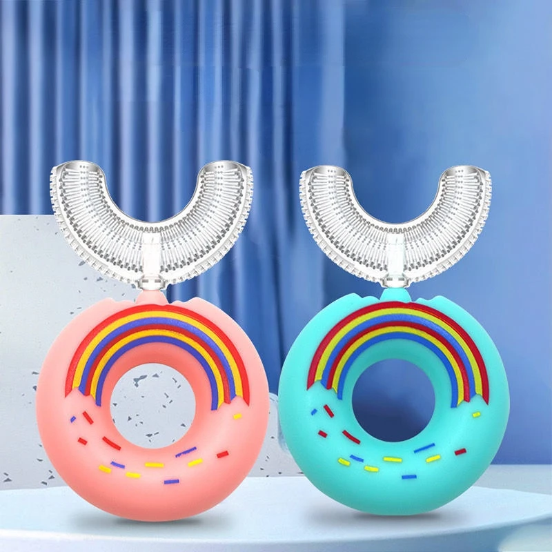 

Manual Children U Shaped Toothbrush Silicone Baby Oral Food-grade U Shaped Toothbrush Set Silicone Toothbrush Kids