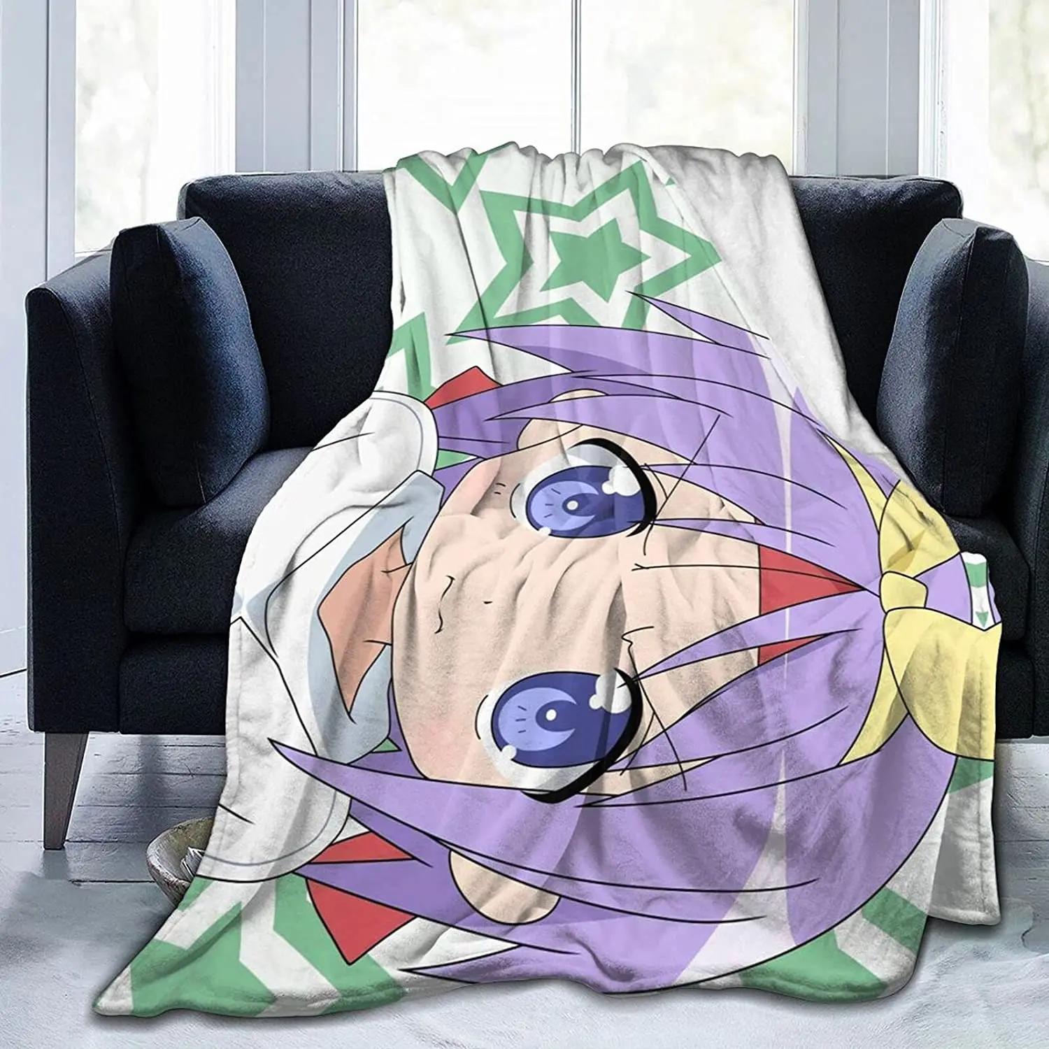 

Kagami Hiiragi Fluffy Soft and Comfortable Blanket, Anime Warm Embrace of Sympathy