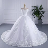 luxury crystal beaded wedding dresses new plus size white cap sleeve wedding gown pretty lace on neck africa style wedding dress