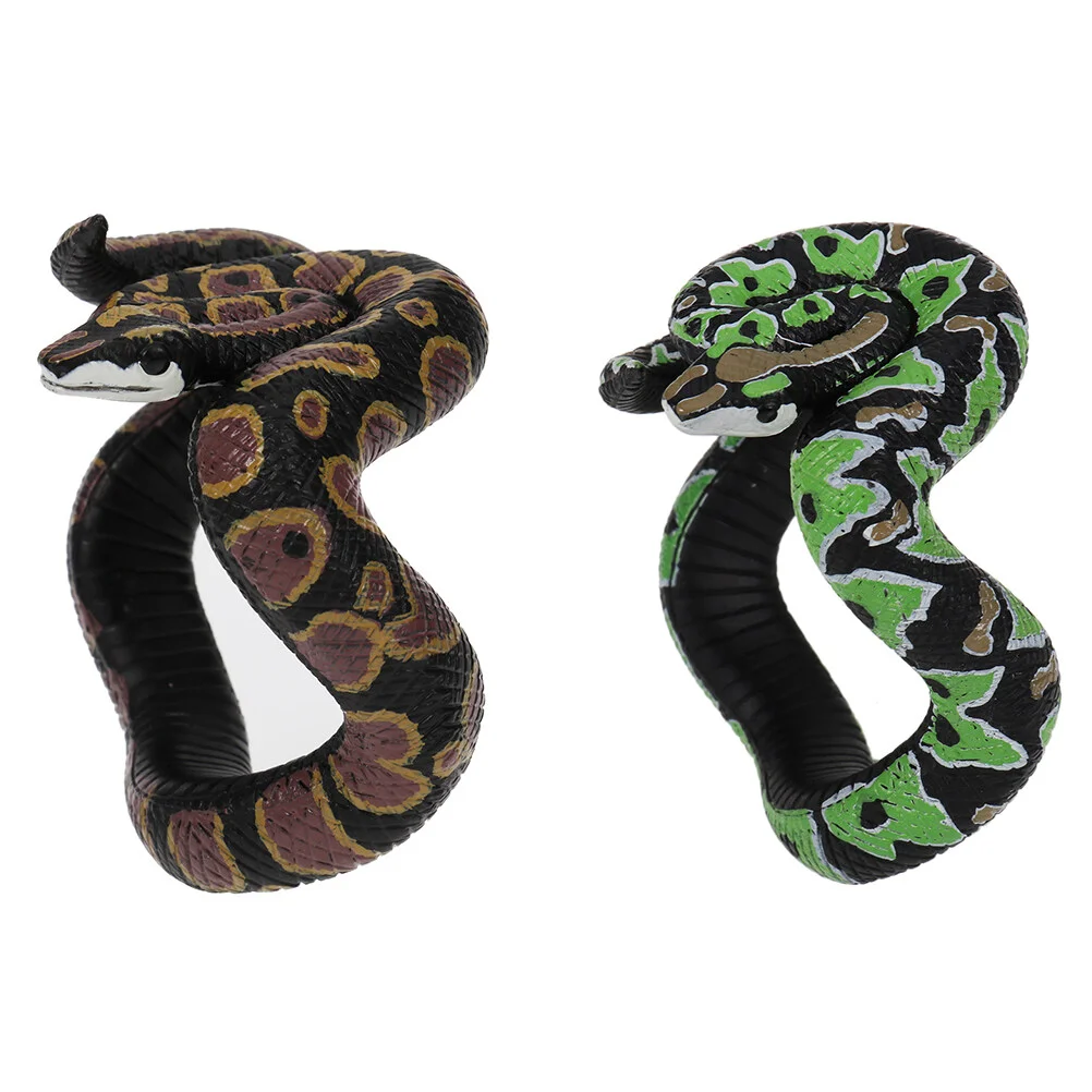 

2pcs Snake Bracelet Wrist Band Snake Wristband Toys Scary Mischievous Toys Party Favor