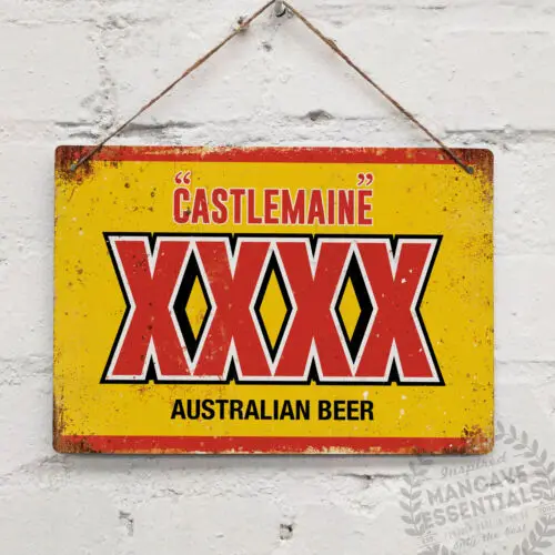Металлический Настенный знак Castlemaine XXXX табличка ретро сарай бар паб маньера