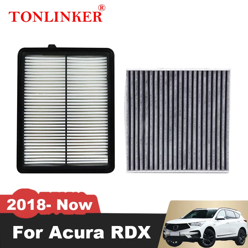 TONLINKER воздушный фильтр салона фильтр для Acura RDX 2.0AT K20C3 2018 2019 2020 2021-17220-5ms-ново 80292-SDG-W01 автомобильные аксессуары