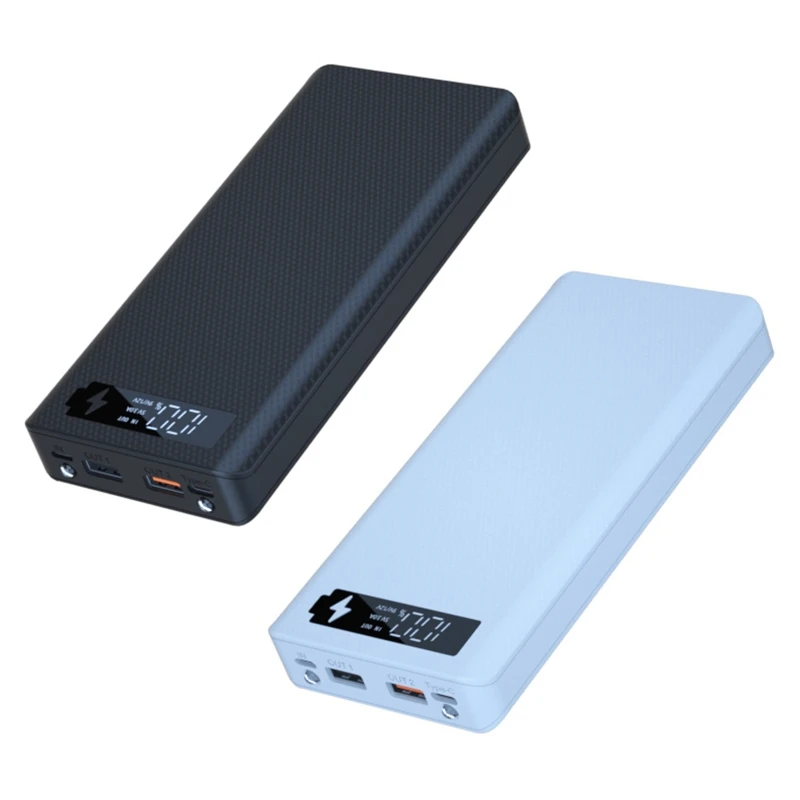 

Multipurpose Battery 18650 Battery Charger Box Power Bank Holder Case Dual USB LCD Digital Display Type-C Input Port