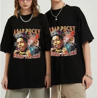 hip hop streetwear tops asap rocky rapper print oversized t shirt casual loose short sleeve mens tshirt plus size male clothing