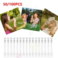 50pcs100pcs love heart wand tube bubble soap bottle wedding gifts for guests birthday party decoration baby shower favors