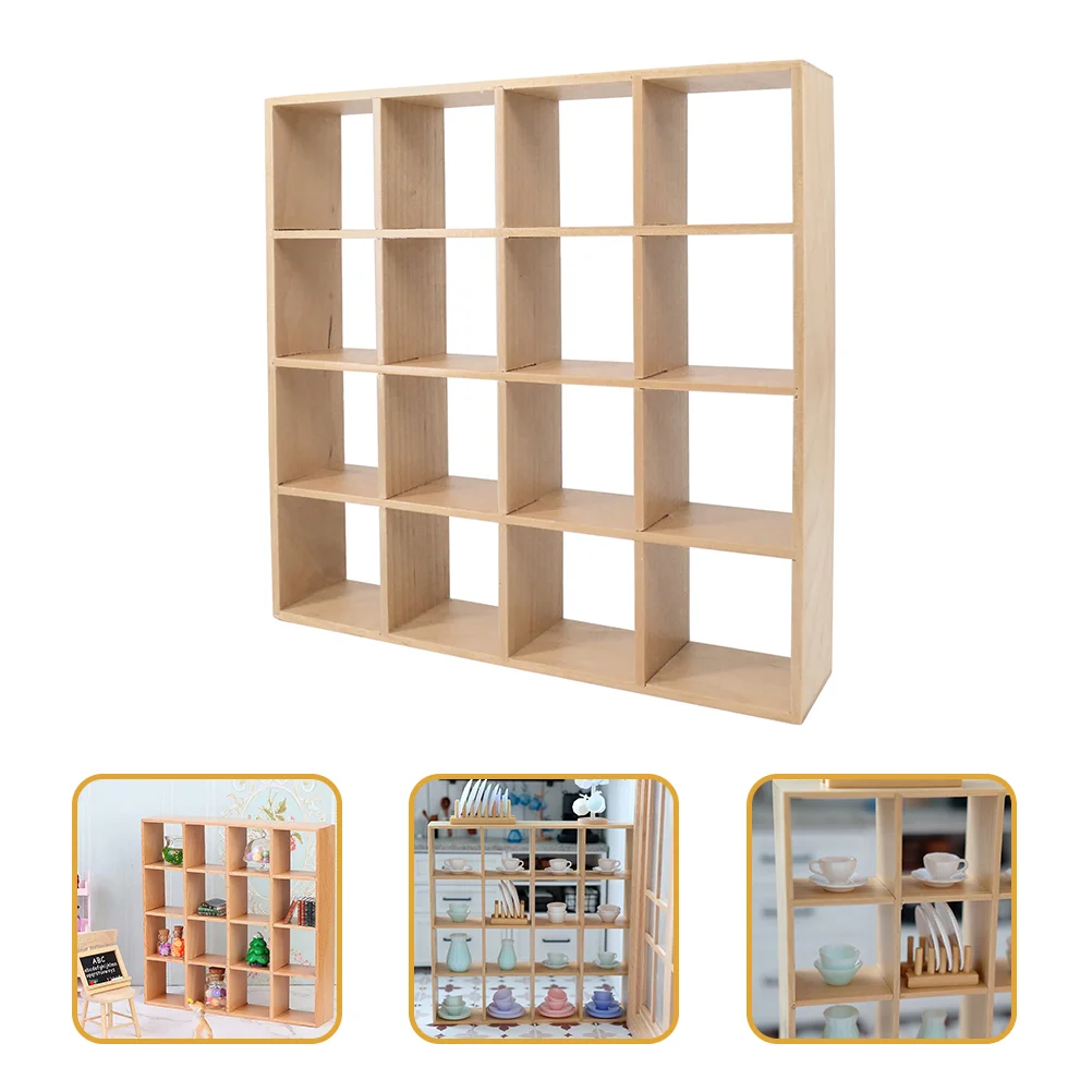 

House Shelf Miniature Furniture Mini Bookshelf Book Bookcase Storage 12 Wood 3 Old Rack Year Locker Gabby Accessories Scale