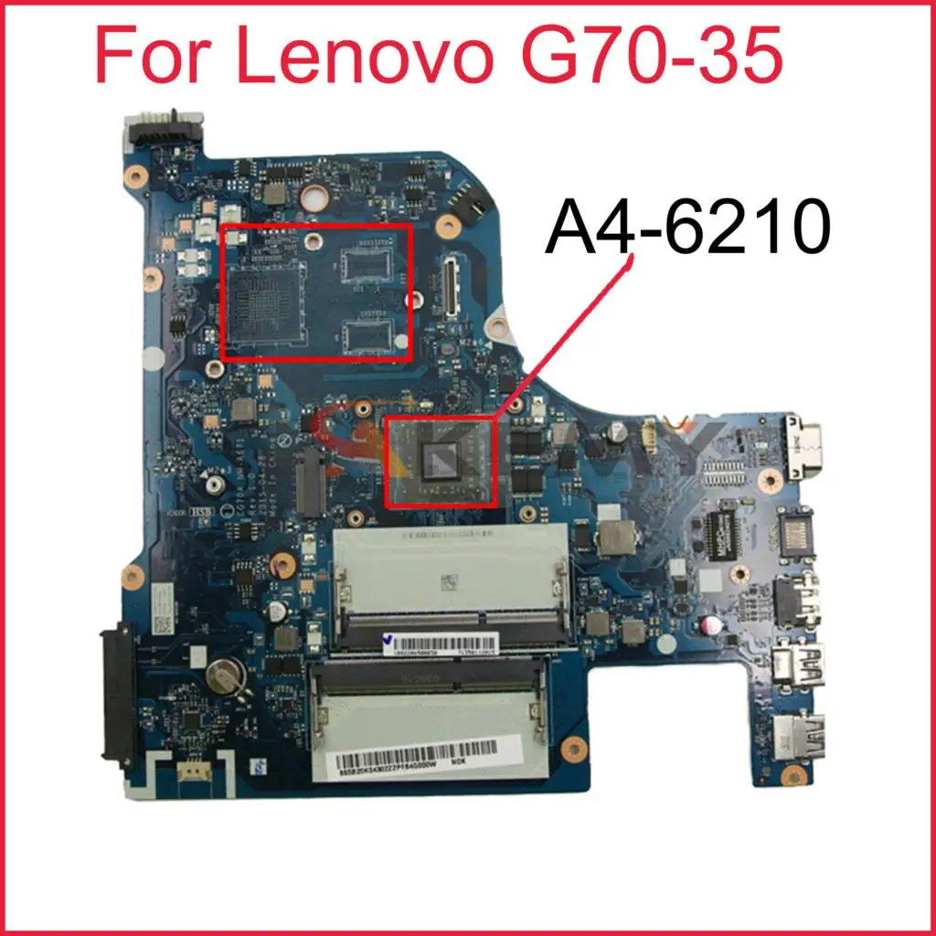 

NM-A671 For Lenovo G70-35 Laptop Motherboard CG70A NM-A671 A4-6210 FRU 5B20K04310 DDR3 100% Fully Tested