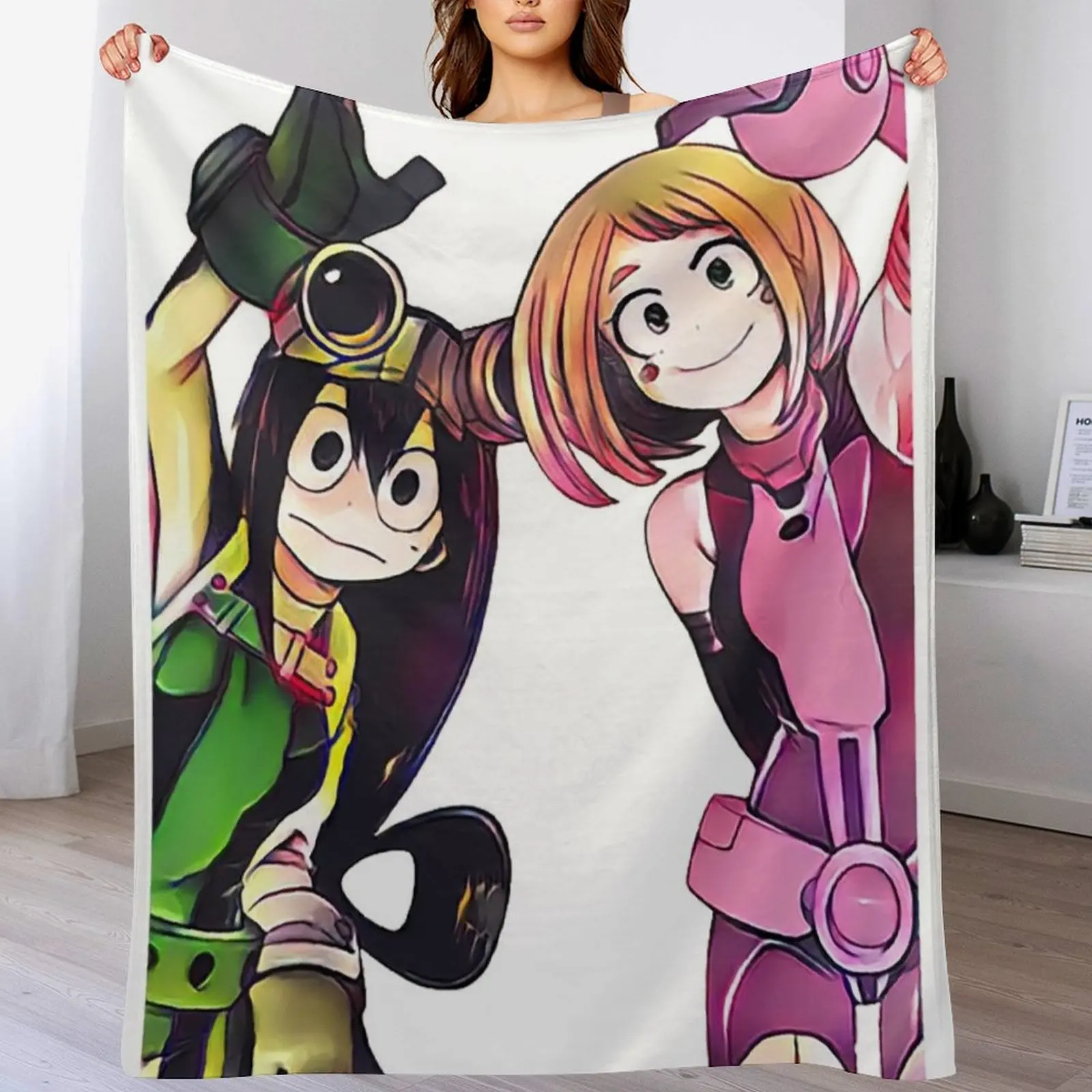 Одеяло Tsu and Ochako Мягкие большие роскошные дизайнерские одеяла