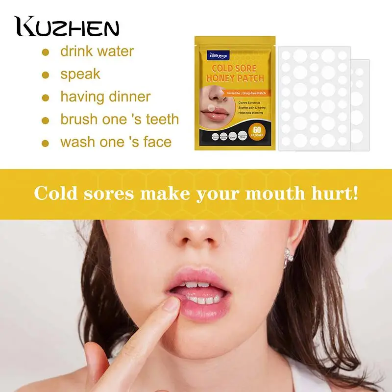 

60 шт., увлажняющие пластыри от боли в губах