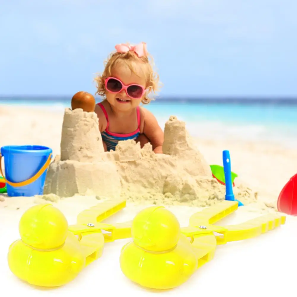 

Cartoon Duck Shape Snowball Clip Delicate Design Practical Multi-function Child Outdoor Sports Snow Sand Mold Tool Random