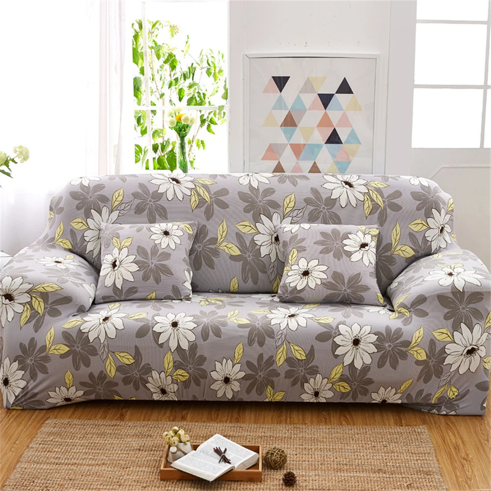 

Floral Printed Slipcovers Sofa Covers Stretch Plaid Couch Chair Cover for Living Room Home Decor