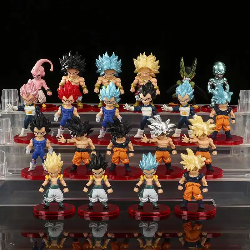 

Dragon Ball Son Goku Vegeta Broly Buu Ultra Instinct Action Figure Super Saiyan Mini Figurines Set AnimeModel Gifts Toys