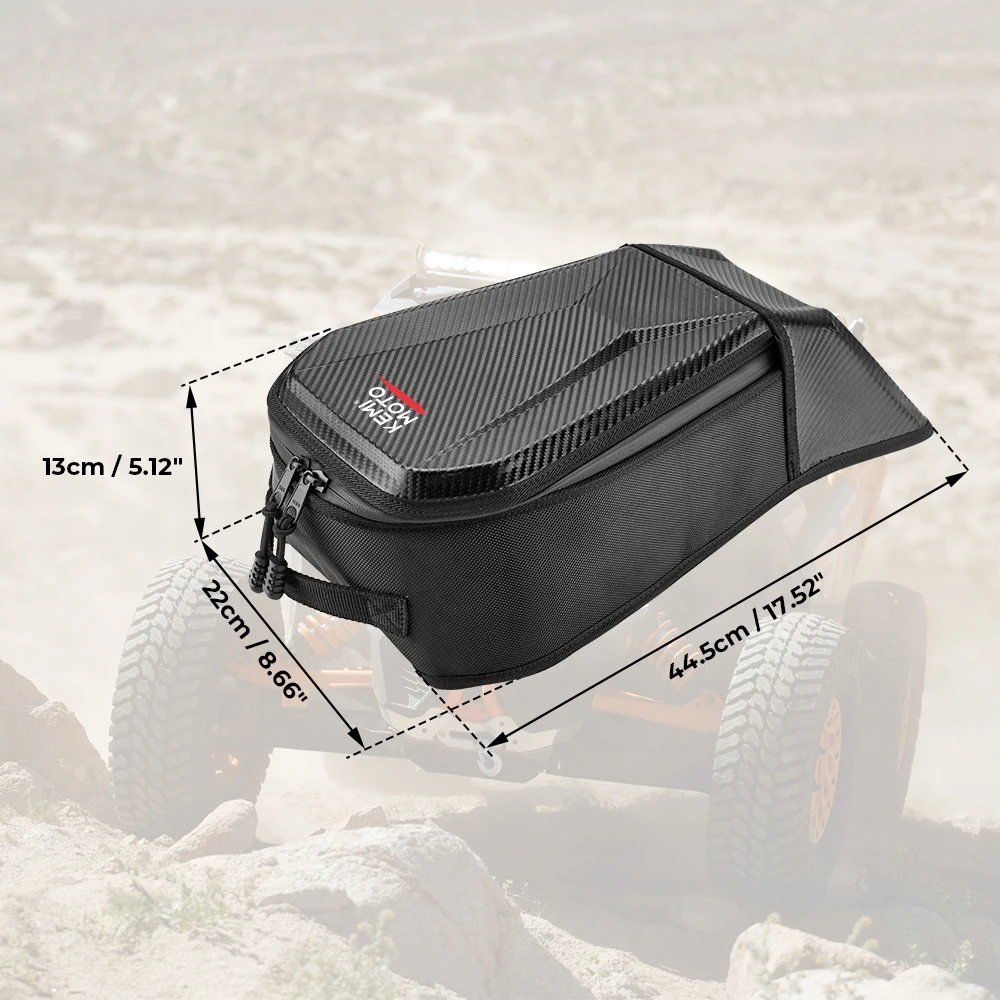 UTV Storage Center Bag For Maverick X3 Cargo Seat Shoulder Bag Console Black For Can Am MaverickX3 XRS XDS 2017-2021