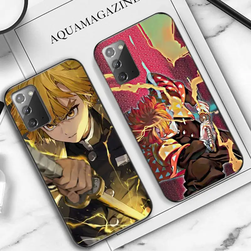 

Demon Slayer Agatsuma Zenitsu Phone Case for Samsung Note 5 7 8 9 10 20 pro plus lite ultra A21 12 72