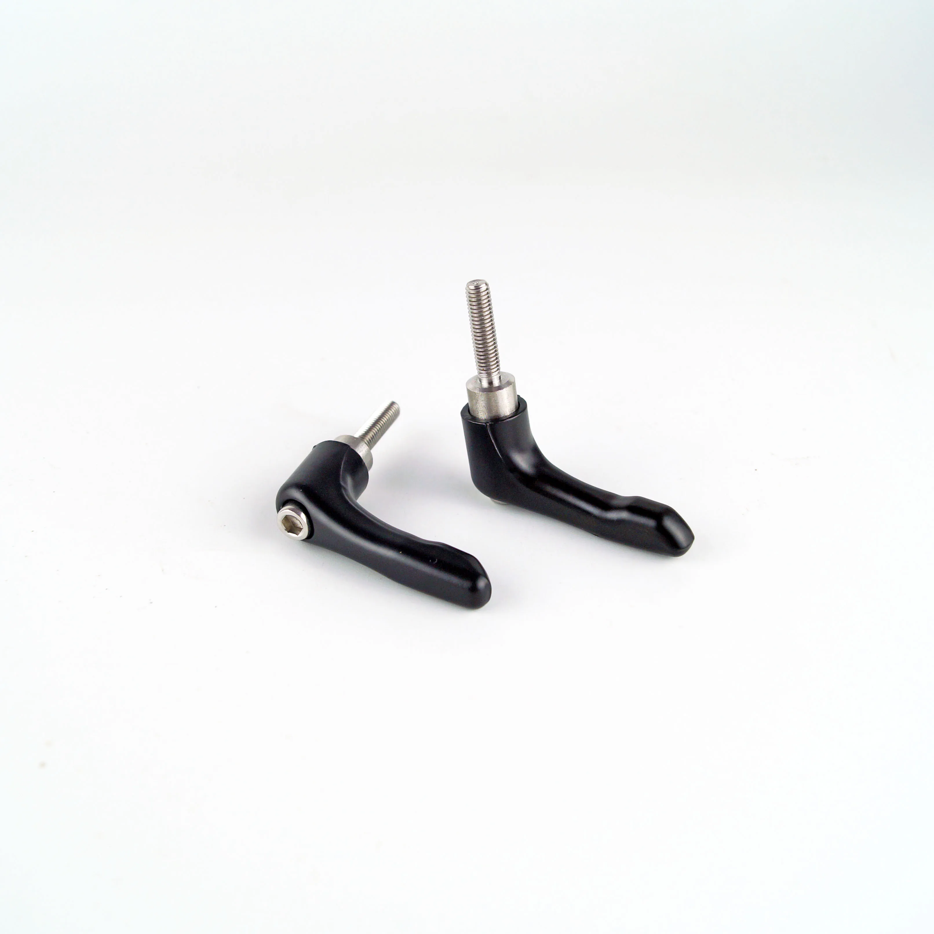 

M5 M6 SUS304 Твердая регулируемая ручка из нержавеющей стали, зажимные рычаги из цинкового сплава, зажимная ручка рычага Teslaion, черный цвет