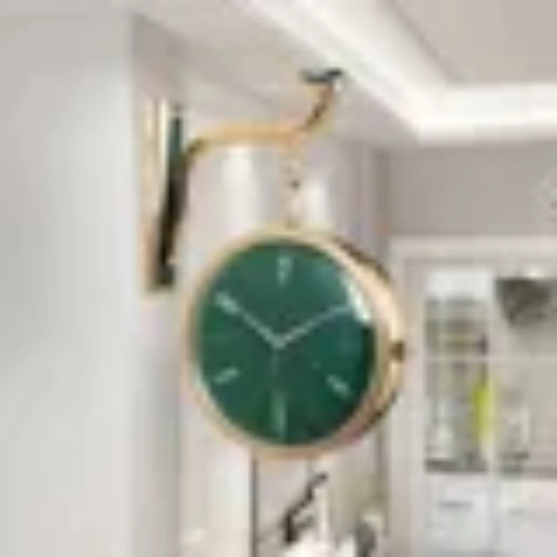 Большие креативные настенные часы в скандинавском стиле двусторонние