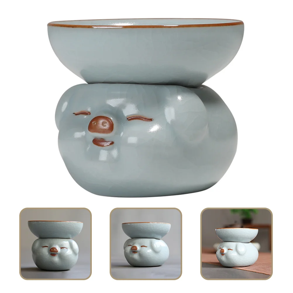 

Ceramic Tea Infuser Tea Residue Filter Vintage Tea Strainer Tea Ceremony Supply
