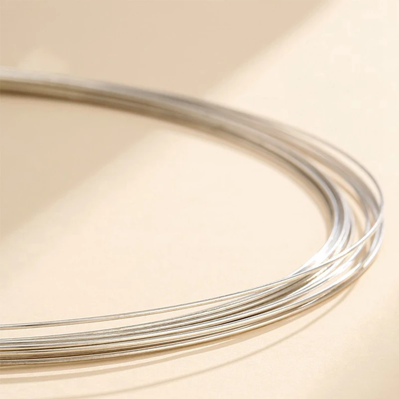 0.4-0.8mm 925 Sterling Silver Wire For Jewelry Making Metel Thread Silver Line For Necklace Bracelet Earring Making One Meter