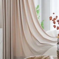 curtains for living dining room bedroom mink velvet curtain australian wool beige semi blackout flannel window
