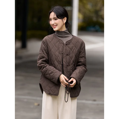 Женские зимние парки VIMLY коричневые