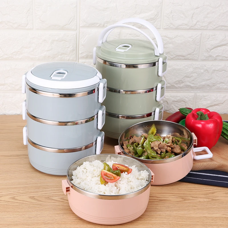 

Portable Stainless Steel Lunch Box Multi-Layer Sealed Insulated Bento Box Large Capacit Microwave Oven Students Adult Lunchbox