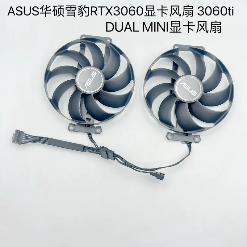 Фото для ASUS Snow Leopard RTX 3060 3060 Ti DUAL MINI Вентилятор охлаждения видеокарты, бесшумный сменный кулер №2